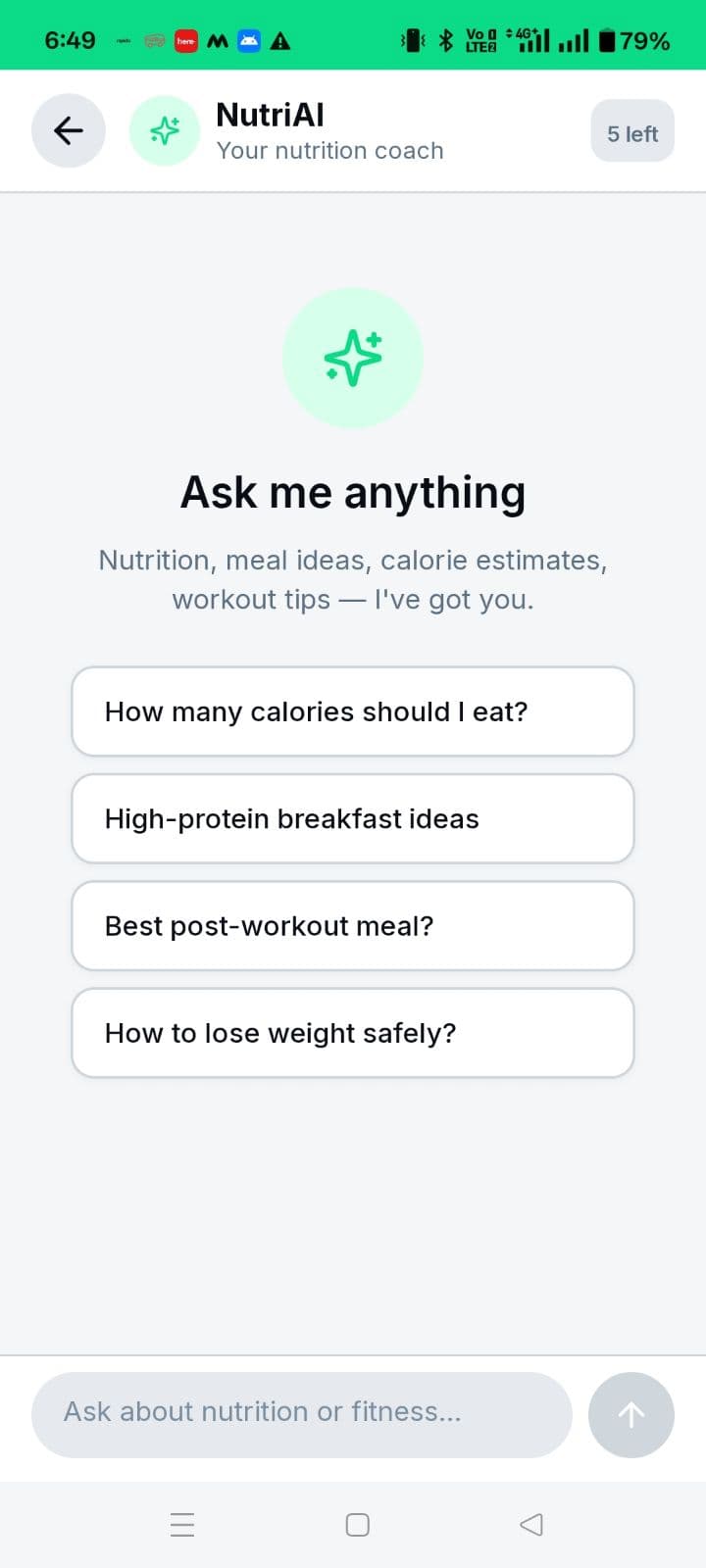 AI health coach chat