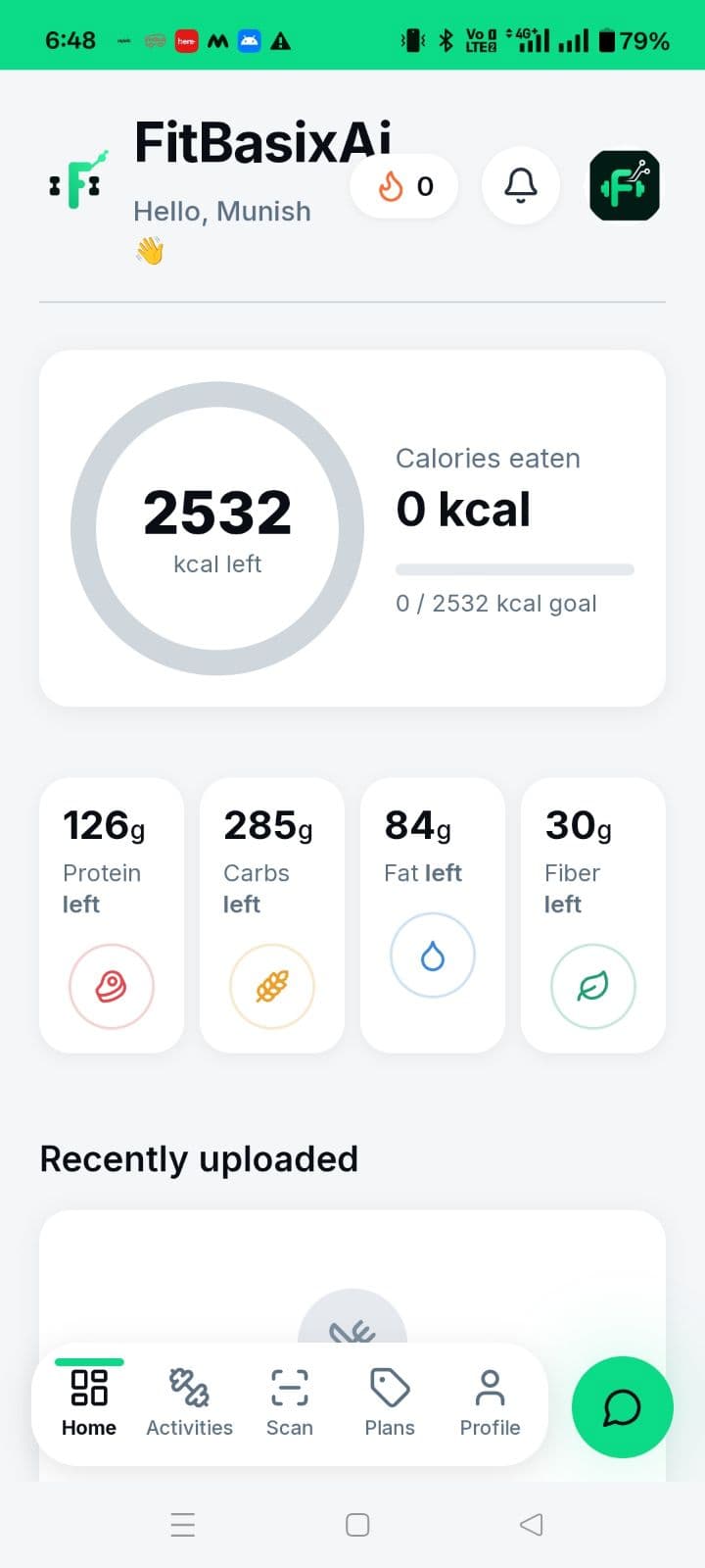 Calorie & macro tracking