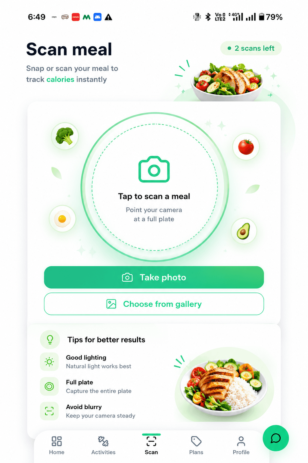 Calorie & macro tracking